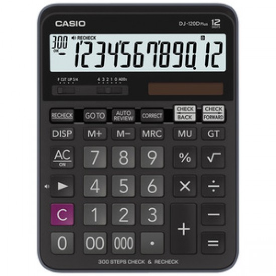 Casio DJ-120D Plus İşlem Kontrollü 12 Hane Masa Üstü Hesap Makinesi