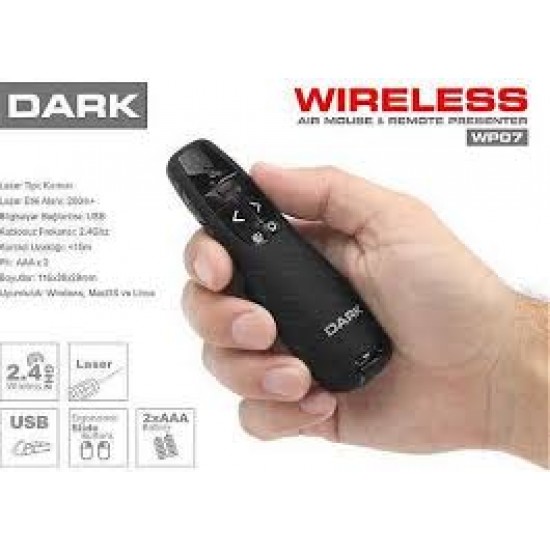 Dark WP07 Kırmızı Lazerli Wireless Presenter