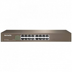 Tenda TEF1016D 16 Port 10-100 Mbps Switch Çelik Kasa Rack Mount