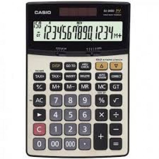 Casio DJ-240D Plus İşlem Kontrollü 14 Hane Masa Üstü Hesap Makinesi Casio DJ-240D Plus İşlem Kontrollü 14 Hane Masa Üstü Hesap Makinesi
