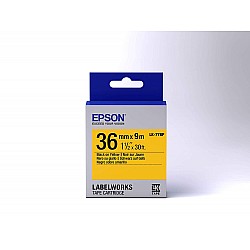 Epson LK-7YBP Pastel Sarı Üzeri Siyah 36MM 9Metre Etiket