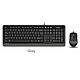 A4 Tech F1010 Q Usb Gri Fn-Mm Klv+Optik Mouse Set