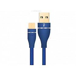 Hytech HY-X220 3A Micro Usb 1m Mavi Data ŞArj Kablosu