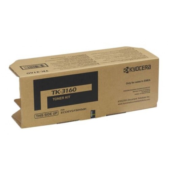 Kyocera TK-3160 Orjinal Fotokopi Toneri Ecosys M3145dn-3645dn P3045-3055-3060-3065 12.500 Sayfa Kyocera TK-3160 Orjinal Fotokopi Toneri Ecosys M3145dn-3645dn P3045-3055-3060-3065 12.500 Sayfa