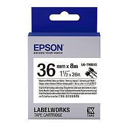 Epson LK-7WBVS SLCW Beyaz Üzeri Siyah 36MM 8 Metre Etiket