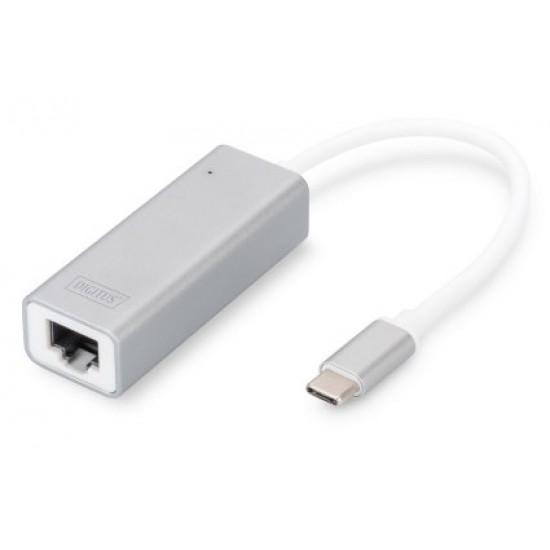 Digitus DN-3024 USB TYPE C  Gigabit Ethernet Adaptörü, 1x10-100-1000 port,1xUSB Tip C erkek port