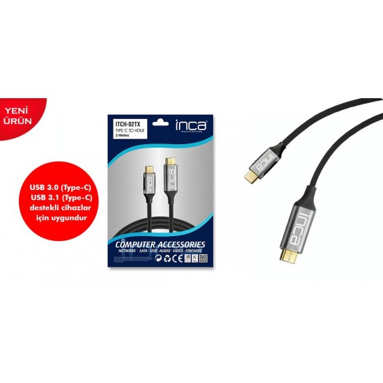 Inca IMHD-50T 5mt 1,4 V 3D Altın Uçlu HDMI Kablo