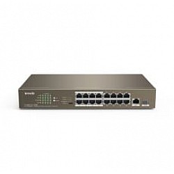 Tenda TEF1118P-16-150W 16 Port Poe+ 10-100 Switch Çelik Kasa Rack Mount