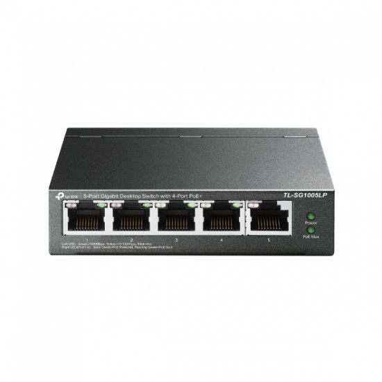 Tp-Link TL-SG1005LP 5 Port 4 Port Poe+ 10-100-1000 Mbps 1 Port Uplink Switch Çelik Kasa