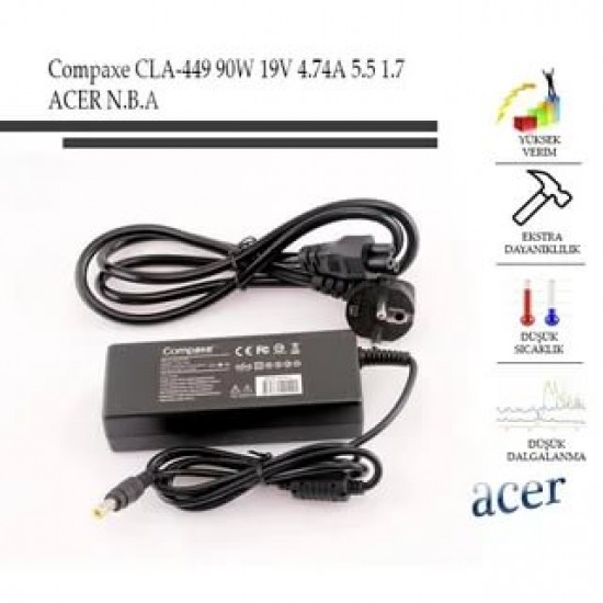 Compaxe Cla-449 19v 7.1a 5.5-1,7 Acer Notebook Adaptör