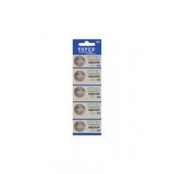 Supex CR2450-C5 3V Lityum Düğme Pil 5'li Paket