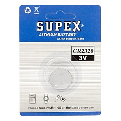 Supex CR2320 3V Lityum Tekli Paket Pil