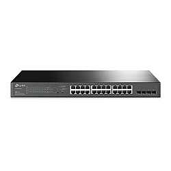 Omada Tp-Link TL-SG2428P 24 Port 10-100-1000 Poe+ Switch 4 Port SFP Çelik Kasa Rack Mount