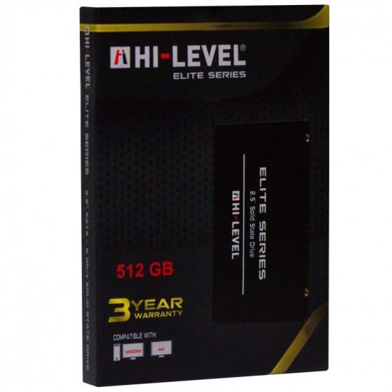 Hi-Level 512GB Elite HLV-SSD30ELT-512G 560-540MB-s 2.5" SATA3 Kızaksız SSD Disk