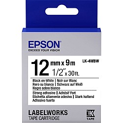 Epson LK-4YBVN  Siyah Üzeri Sarı 12MM 7Metre Etiket