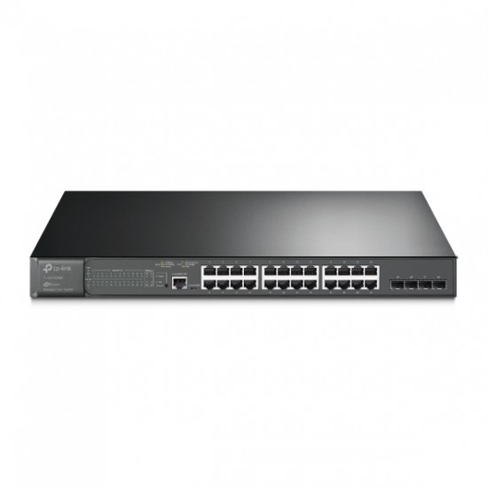 Tp-Link TL-SG3428MP 24 Port 10-100-1000 Poe+ Switch 4 Port SFP L2 Çelik Kasa Rack Mount