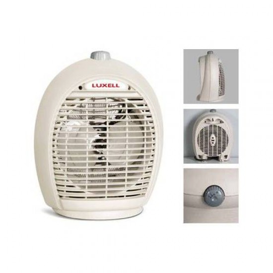 Luxell LX-6331 Beyaz Isıtıcı Fan 1000+1000 Watt 3 Farklı Kademede Çalışma