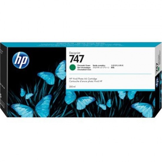 HP 747 Chrmtc Green Kromatik Yeşil 300 Ml Plotter Kartuşu P2V84A HP 747 Chrmtc Green Kromatik Yeşil 300 Ml Plotter Kartuşu P2V84A
