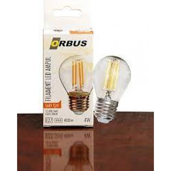 Orbus ORB-GC45 Mum 4W E27 Şeffaf Dekoratif Led Filament Ampul