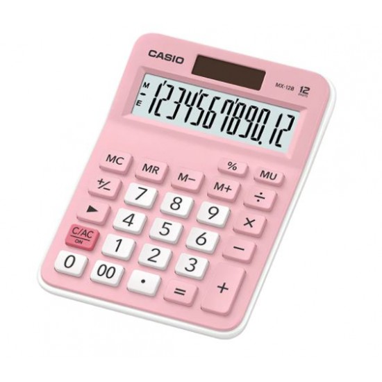 Casio MX-12B-PK Pembe 12 Hane Masa Üstü Hesap Makinesi