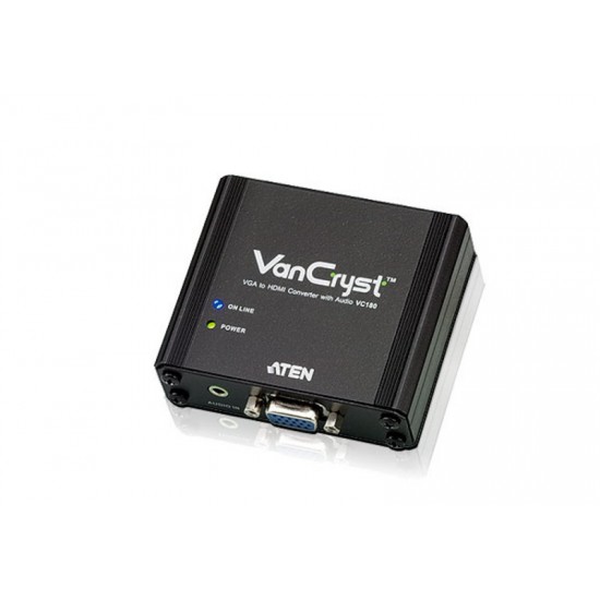 Aten ATEN-VC180 VGA/Ses <-> HDMI Sinyal Çeviricisi (VGA to HDMI Converter with Audio) Aten ATEN-VC180 VGA/Ses <-> HDMI Sinyal Çeviricisi (VGA to HDMI Converter with Audio)