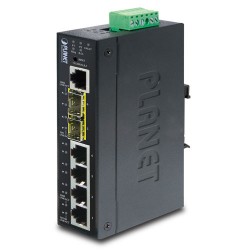 Planet PL-IGS-5225-4T2S Endüstriyel Tip Yönetilebilir Ethernet Switch (Industrial Managed Ethernet Switch)
Basic L3
4 x 10/100/1000BASE-T Gigabit Ethernet
2 x 1000BASE-SX/LX/BX SFP/mini-GBIC yuva (Port-5 ve Port-6 arası)