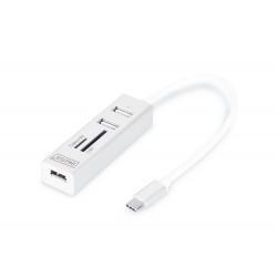 Digitus DA-70243 Digitus USB 2.0 Tip C 3 Port Hub