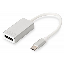 Digitus DA-70844 Digitus USB 3.0 (USB Tip C) <-> DisplayPort (DP) Grafik Adaptörü
Giriş: 1 x USB Tip C erkek (bilgisayar bağlantısı) 
Çıkış: 1 x DP yuva ((Ultra HD