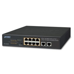 Planet PL-FSD-1008HP Yönetilemeyen Masaüstü Tip Switch (Unmanaged Desktop Switch) 
8-Port 10/100TX IEEE 802.3at/af PoE+ Injector (Port başına 30.8 watt) (Port-1 ile Port-8 arası)
(PoE Güç Bütçesi maks. 120 Watt)
2-Port 10/100TX Planet PL-FSD-1008HP Yönetilemeyen Masaüstü Tip Switch (Unmanaged Desktop Switch) 
8-Port 10/100TX IEEE 802.3at/af PoE+ Injector (Port başına 30.8 watt) (Port-1 ile Port-8 arası)
(PoE Güç Bütçesi maks. 120 Watt)
2-Port 10/100TX