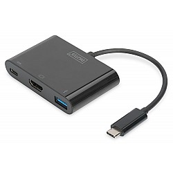 Digitus DA-70855 Digitus USB 3.1 (Gen. 1) (USB Tip C) <-> HDMI Grafik Adaptörü
Giriş: USB Tip C erkek (bilgisayar bağlantısı için)
Çıkış: 1 x Şarj özellikli USB Tip C (PD 2.0) port