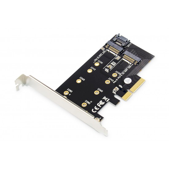 Digitus DS-33170 Digitus M.2 NGFF / NVMe SSD PCI Express 3.0 (x4) Kart
Digitus M.2 NGFF / NVMe SSD PCI Express 3.0 (x4) Add-On Card