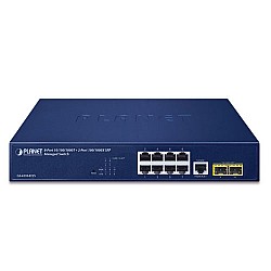 Planet PL-GS-4210-8T2S Yönetilebilir Gigabit Switch (Managed Gigabit Switch)
8-Port 10/100/1000T
2-Port 100/1000X SFP
1 x Konsol port