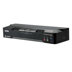 Aten ATEN-CM1942 2-Port 4K DisplayPort Dual Display Mini-Matrix Boundless KVM Switch