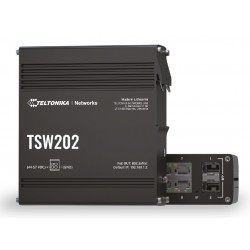 Teltonika TE-TSW202 Yönetilebilir Endüstriyel PoE+ Switch
8x 10/100/1000BaseT PoE+ port (30W)
2x 1 Gbps SFP yuvası
Giriş Voltaj Aralığı: 7-57 VDC (PoE için 44-57 VDC)
PoE Bütçesi: 240 W
DC Güç Kaynağı ayrıca alınmalıdır