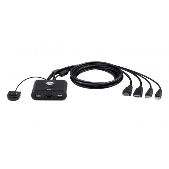 Aten ATEN-CS22HF 2 Port USB FHD HDMI KVMP™(Keyboard/Video Monitor/Mouse) Periferi (Çevre Cihazlarla (USB) Bağlantı Kurabilir) Switch