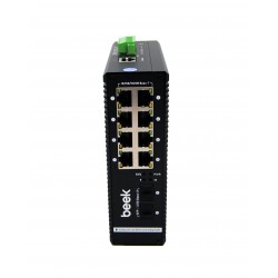 BEEK BN-ISW-2082PG Beek Yönetilebilir L2+ Endüstriyel PoE Switch
8 x 10/100/1000T  IEEE802.3af/at PoE+ port (Port başına 30.8 watt) (PoE Güç Bütçesi maks.  120/240 Watt)
2 x 1/10G SFP+
Din-Ray montajına uygun
Beek 8 port Gigabit Industrial Managed Din Rai