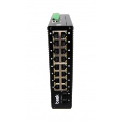 BEEK BN-ISW-2162PG Beek Yönetilebilir L2+ Endüstriyel PoE Switch
16 x 10/100/1000T IEEE802.3af/at PoE+ port (Port başına 30.8 watt) (PoE Güç Bütçesi maks. 240 Watt)
2 x 1/10G SFP+
Din-Ray montajına uygun
Beek 16 port Gigabit Industrial Managed Din Rail Po