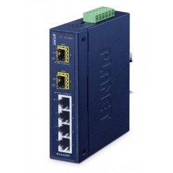 Planet PL-IFGS-620TF Industrial 4-Port 10/100BASE-TX + 2-Port 1000BASE-X SFP Ring Ethernet Switch (-40 to 75 degree C Planet PL-IFGS-620TF Industrial 4-Port 10/100BASE-TX + 2-Port 1000BASE-X SFP Ring Ethernet Switch (-40 to 75 degree C