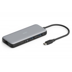 Digitus DA-70915 Digitus 8-port USB-C Docking Station
2 x HDMI
3 x USB 3.0
1 x RJ45
1 x SD
1 x MicroSD
1 x USB-C PD