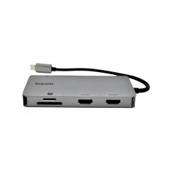 BEEK BA-DCK-UC10 Beek 9 in 1 USB Tip C Docking Station
Beek 9 in 1 Type C to Docking Station