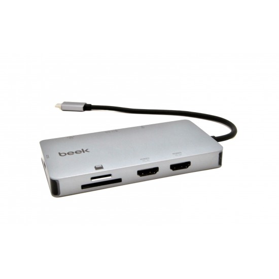 BEEK BA-DCK-UC08DH Beek 8 in 1 USB Tip C Docking Station
Beek 8 in 1 Type C to Docking Station BEEK BA-DCK-UC08DH Beek 8 in 1 USB Tip C Docking Station
Beek 8 in 1 Type C to Docking Station