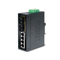 Planet PL-ISW-621TS15 Endüstriyel Tip Yönetilemeyen Ethernet Switch (Industrial Unmanaged Ethernet Switch)
4-Port 10/100Base-TX 
2-Port 100Base-FX Single-mode SC 15 km
IP30