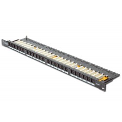 Digitus DN-91624U-SL-SH Digitus 19" 24 port Cat-6 UTP Patch Panel