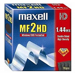 Maxell Mf2Hd 3.5 1.44 Mb Floppy Disk Biçimlendirilmiş Boş Disket 10'lu Paket