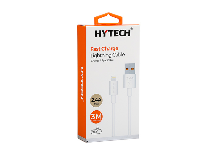 Hytech HY-X99 3m 2.4A Usb to Lightning Beyaz Data + Sarj Kablosu