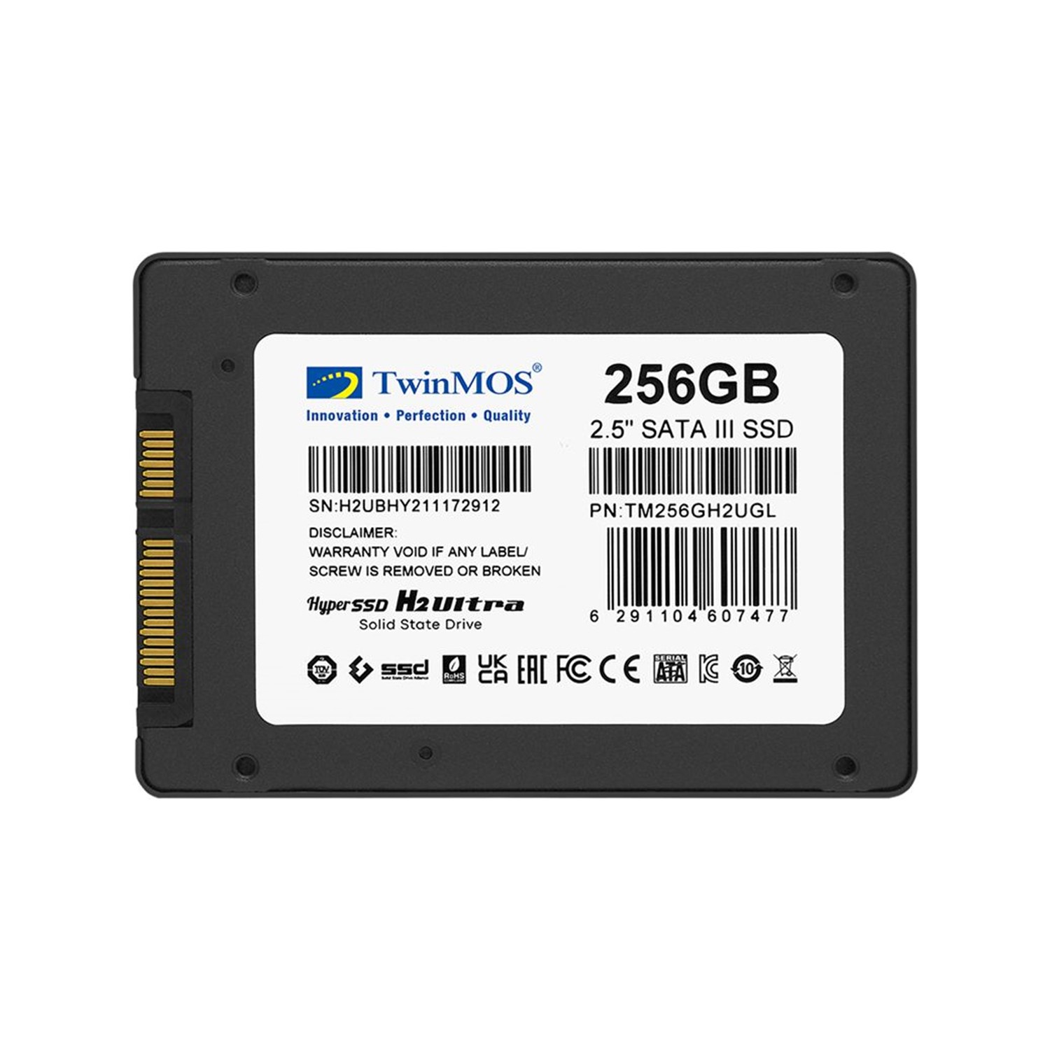 TwinMOS 256GB 2.5" Sata3 SSD (580MB-550MB-S) Tlc 3dnand Grey (TM256GH2UGL) Ssd Disk