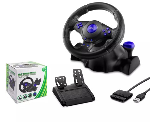 Hadron VW-9803 Oyun Direksiyon Seti 3in1 PS3&PS2&PC Güçlü Titreşim