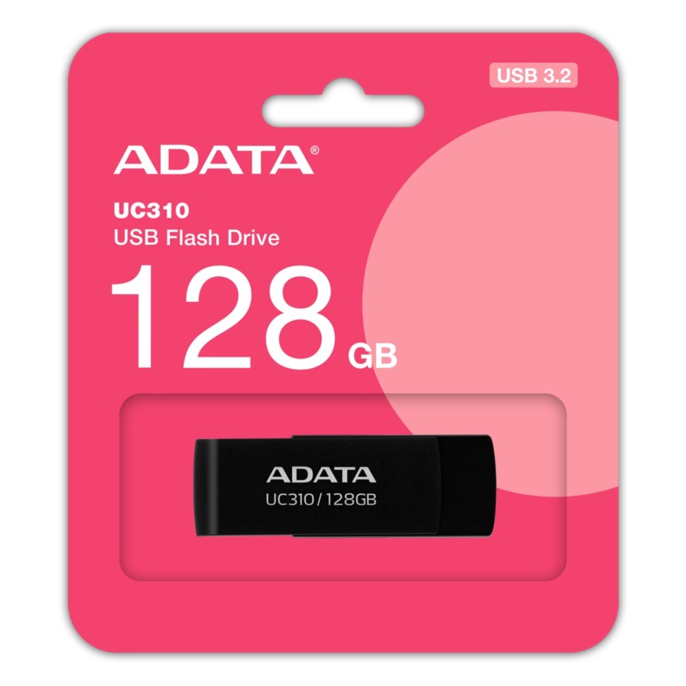 Adata UC310-128GB 128GB USB3.2 Gen1 Black Flash Bellek