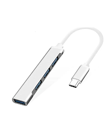 Inca IUSB-04T Type-C Grişli 4Port Usb Hub 3X2.0 USB Çıkış 3.0 USB Çıkış 5 Gbps