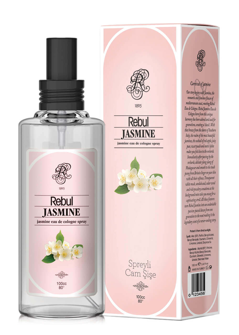 Rebul 125ml Jasmine Spreyli Kolonya Pet